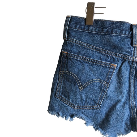 Levi’s 501 Mid Rise Jean Shorts Size 28 Echo Park - Picture 7 of 12